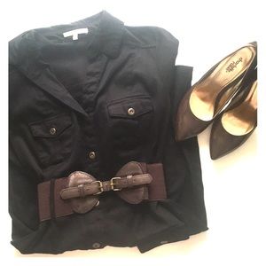 Black Button-up Dress